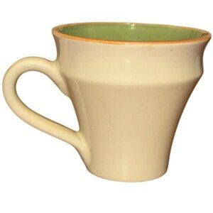DesingPac Inc. Ceramic Mug With Green Interior & Orange Rim